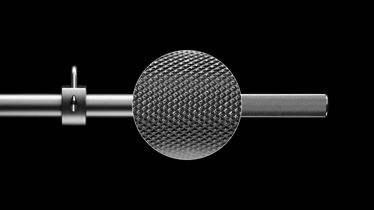 AlumaCore deep knurled grip