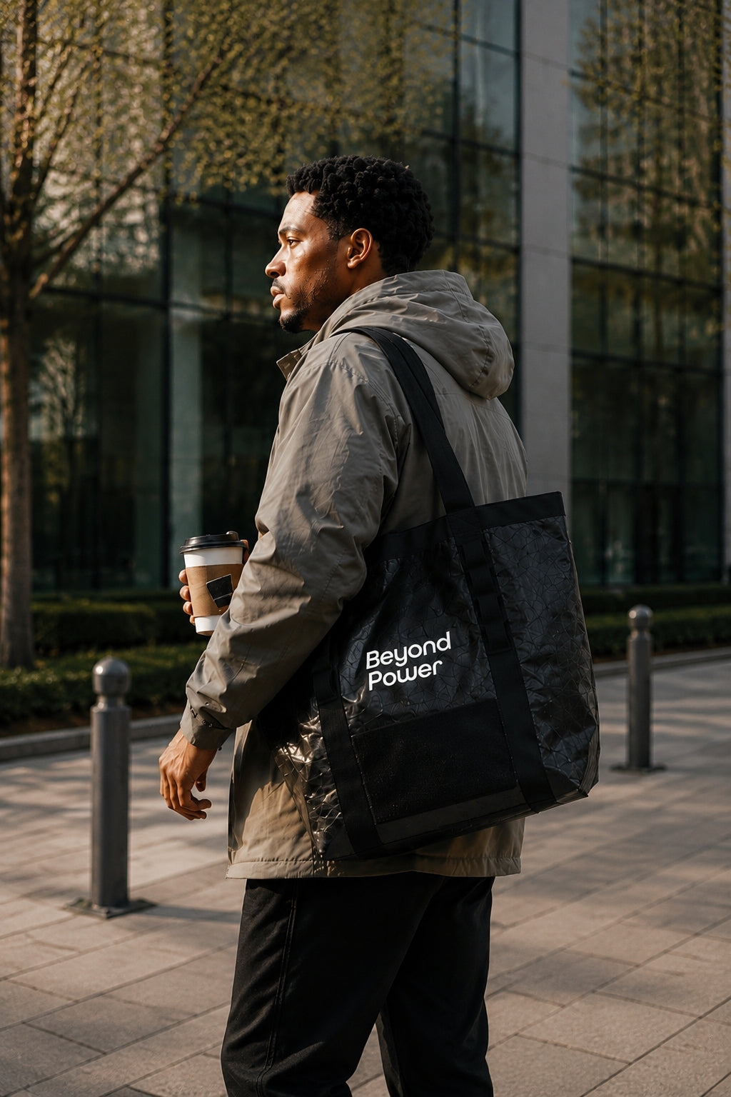 beyond tote travel bag Ball Poor - Baseball based outer fabric delivers a unique crinkled texture with a lightweight feel inspired by technical outerwear Beyond the Beach Tote Bag