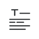 Text and structure icon
